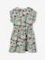 Printed Cotton Gauze Dress for Girls sage green - vertbaudet enfant 