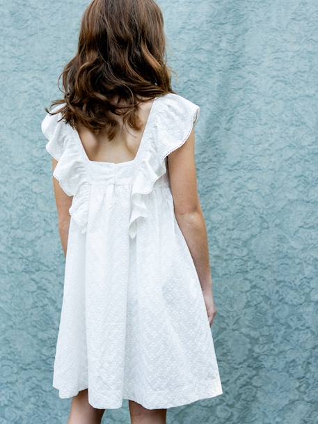 Simone girl's dress - Plume Occasionwear - CYRILLUS ecru - vertbaudet enfant 