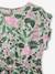 Printed Cotton Gauze Dress for Girls sage green - vertbaudet enfant 