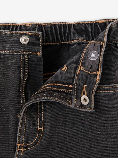 Girls' denim skirt short anthracite - vertbaudet enfant 