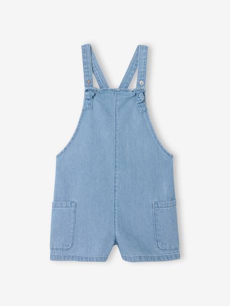 Lightweight Denim Dungarees For Girls blue - vertbaudet enfant 
