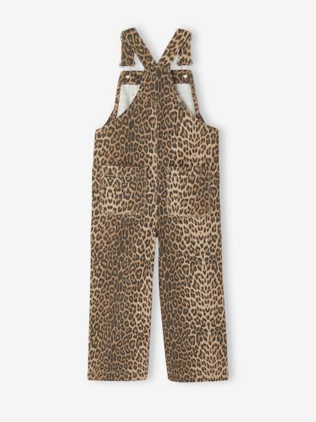 Printed dungarees for girls beige - vertbaudet enfant 