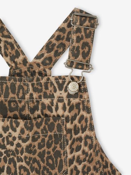 Salopette fille imprimée beige - vertbaudet enfant 