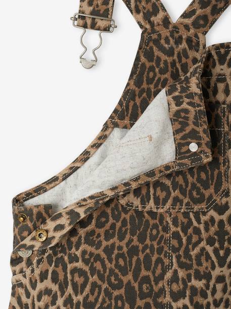 Printed dungarees for girls beige - vertbaudet enfant 