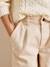 Girl's wide-leg trousers CYRILLUS sandy beige - vertbaudet enfant 