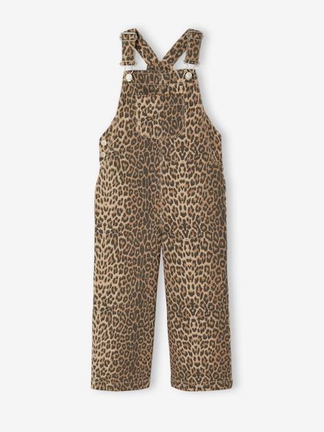 Printed dungarees for girls beige - vertbaudet enfant 