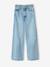 Distressed Wide-Leg Jeans for Girls, JONEN light blue+medium blue - vertbaudet enfant 