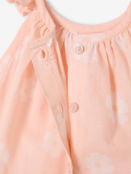 Printed Sleeveless Top + Shorts + Headband Ensemble for Baby Girls pale pink - vertbaudet enfant 