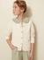 Girl's fancy stitch cardigan CYRILLUS ecru+pale pink - vertbaudet enfant 