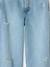 Distressed Wide-Leg Jeans for Girls, JONEN light blue+medium blue - vertbaudet enfant 