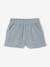 Baby Outfit: Striped Linen-Look Shirt + Gauze Shorts grey blue - vertbaudet enfant 