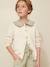 Girl's fancy stitch cardigan CYRILLUS ecru+pale pink - vertbaudet enfant 