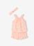 Printed Sleeveless Top + Shorts + Headband Ensemble for Baby Girls pale pink - vertbaudet enfant 