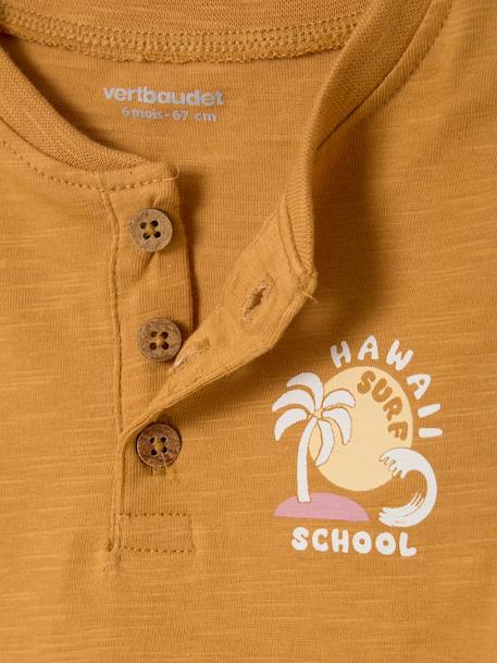 Printed T-Shirt for Baby Boys ochre - vertbaudet enfant 