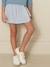 Seersucker skort for girls CYRILLUS striped blue - vertbaudet enfant 