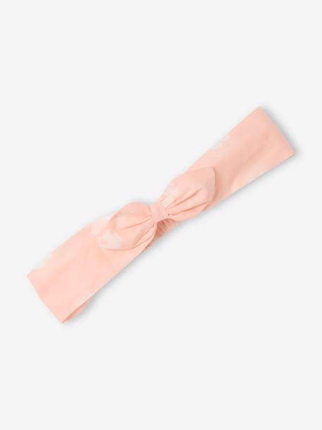 Printed Sleeveless Top + Shorts + Headband Ensemble for Baby Girls pale pink - vertbaudet enfant 