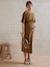 Long Organic Cotton* Dress in Thick Jersey Knit for Maternity olive - vertbaudet enfant 