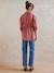 Linen-Effect Cotton Shirt for Maternity & Nursing tomato red - vertbaudet enfant 