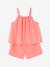 Poplin Pyjamas for Girls coral - vertbaudet enfant 