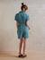 Cotton Gauze Playsuit, Maternity & Nursing emerald green - vertbaudet enfant 