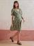 Robe courte fluide imprimée de grossesse olive - vertbaudet enfant 