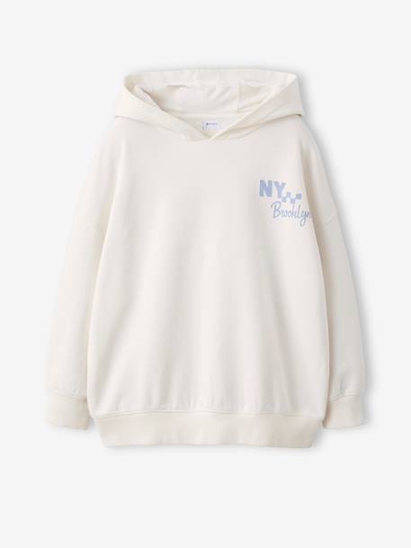 JONEN front/back printed hooded sweatshirt ecru - vertbaudet enfant 
