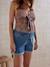 Before & After Mom Fit Denim Shorts stone - vertbaudet enfant 