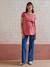 Long Organic Cotton* T-Shirt, Maternity & Nursing Special old rose - vertbaudet enfant 