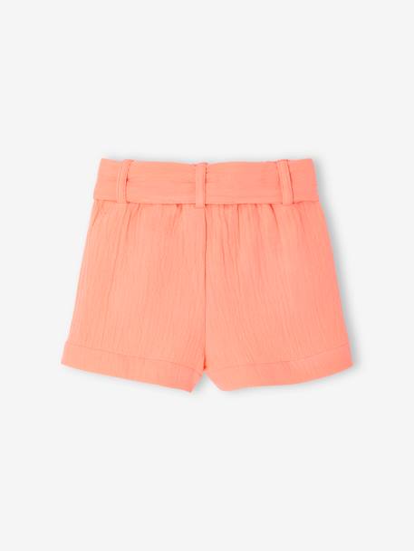 Cotton Gauze Shorts for Babies coral - vertbaudet enfant 