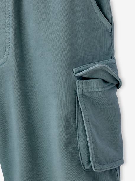 Fleece Battle Shorts for Boys, JONEN aqua green - vertbaudet enfant 