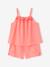Poplin Pyjamas for Girls coral - vertbaudet enfant 