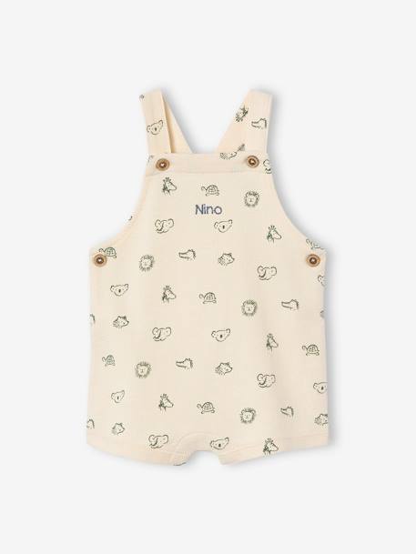 3-Piece Gift Set: T-Shirt + Dungarees + Comforter for Babies sage green - vertbaudet enfant 
