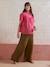 Blouse in Broderie Anglaise for Maternity raspberry pink - vertbaudet enfant 