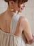 Long Wrap-Over Maternity Dress in Crêpe Fabric golden beige - vertbaudet enfant 