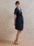 Plain Wrap-Over Dress for Maternity & Nursing black - vertbaudet enfant 