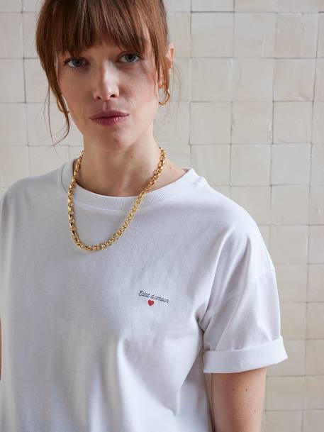 Cotton T-Shirt for Maternity white - vertbaudet enfant 