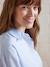 Striped Poplin Blouse for Maternity & Nursing pale blue - vertbaudet enfant 