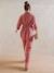 Plain Wide-Leg Linen-Effect Trousers for Maternity tomato red - vertbaudet enfant 