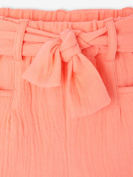 Cotton Gauze Shorts for Babies coral - vertbaudet enfant 
