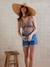 Before & After Mom Fit Denim Shorts stone - vertbaudet enfant 