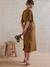 Long Organic Cotton* Dress in Thick Jersey Knit for Maternity olive - vertbaudet enfant 