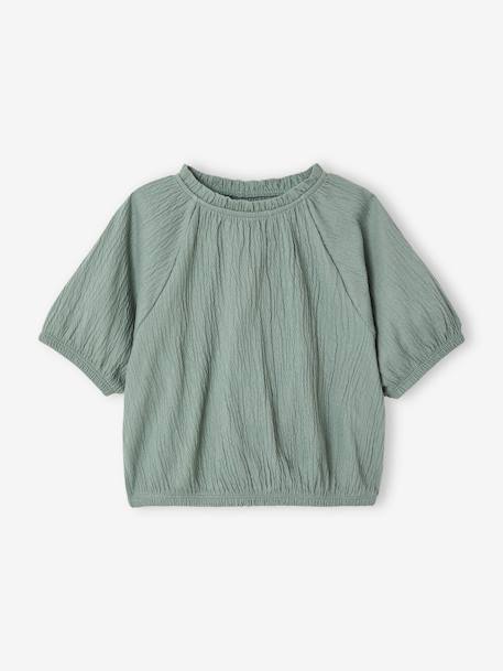 Crop Top for Girls coral+ecru+sage green - vertbaudet enfant 