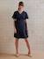 Plain Wrap-Over Dress for Maternity & Nursing black - vertbaudet enfant 