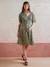 Robe courte fluide imprimée de grossesse olive - vertbaudet enfant 