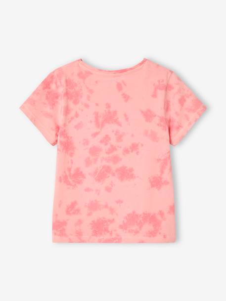 Tie-Dye Short-Sleeved T-Shirt for Girls sweet pink - vertbaudet enfant 