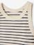 Ribbed Tank Top for Girls beige+ecru+sage green+striped blue+sweet pink - vertbaudet enfant 