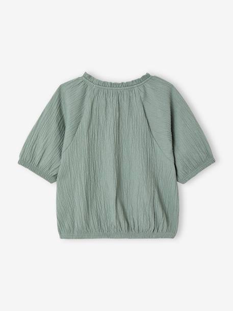 Crop Top for Girls coral+ecru+sage green - vertbaudet enfant 