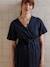 Plain Wrap-Over Dress for Maternity & Nursing black - vertbaudet enfant 