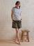 Lyocell Shorts with Belly Band for Maternity khaki - vertbaudet enfant 
