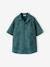 Poplin Hawaiian shirt for boys aqua green - vertbaudet enfant 